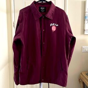 Eighty Eight Drip Waterproof Snap Button Down Wind Breaker Jacket